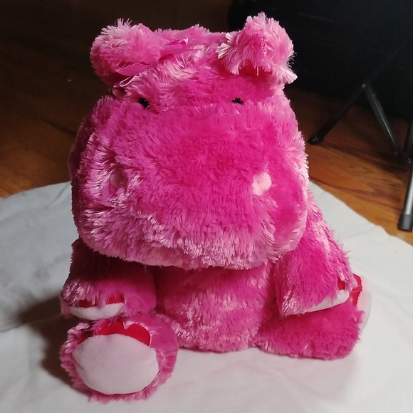 Pink Plush Hippo Stuff Animal that Talks - Picture 8 of 13